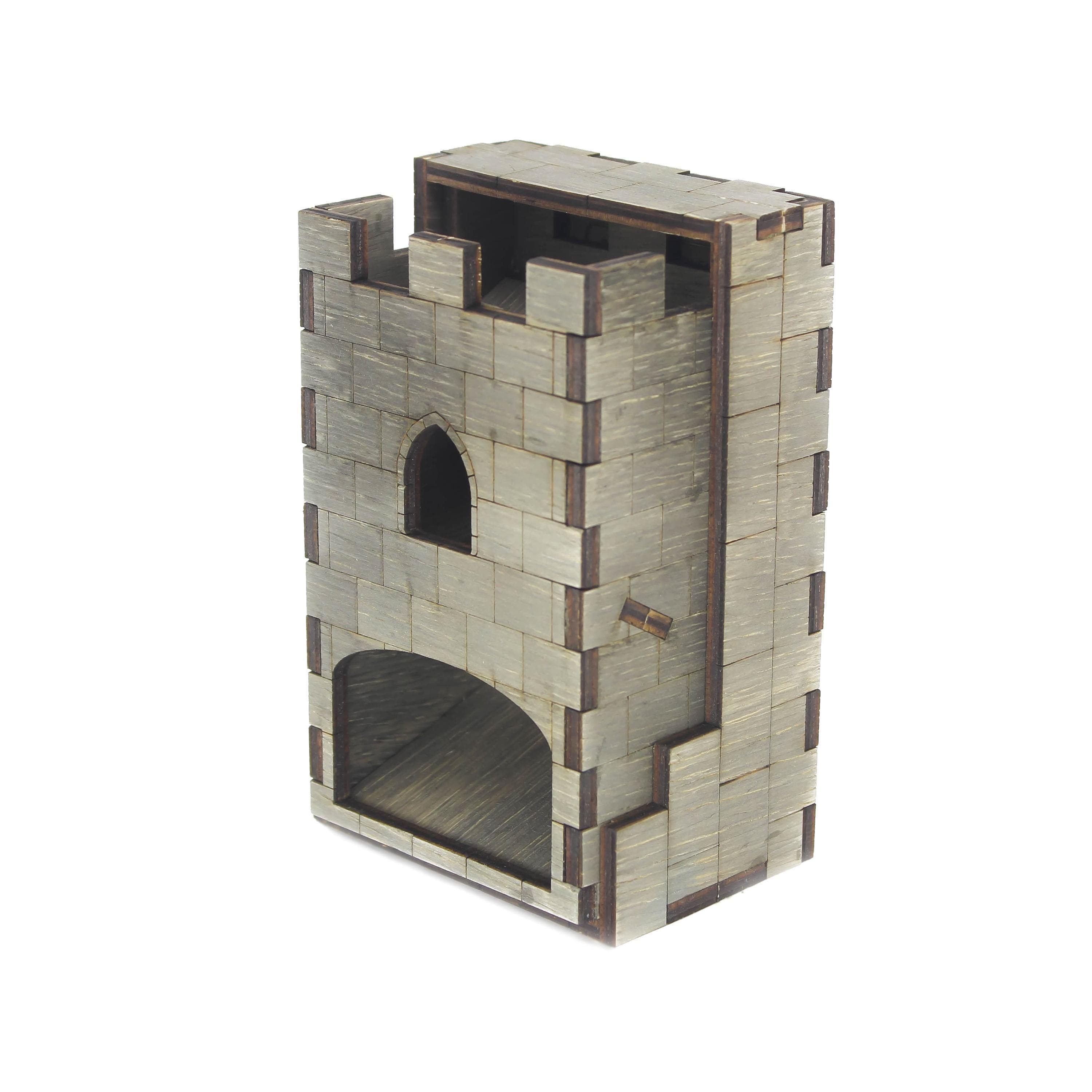 Medieval Dice Tower and Tray | Laser-Engraved (Wood) | RPG DnD Accessory | Gaming gift Supporting Image 15
