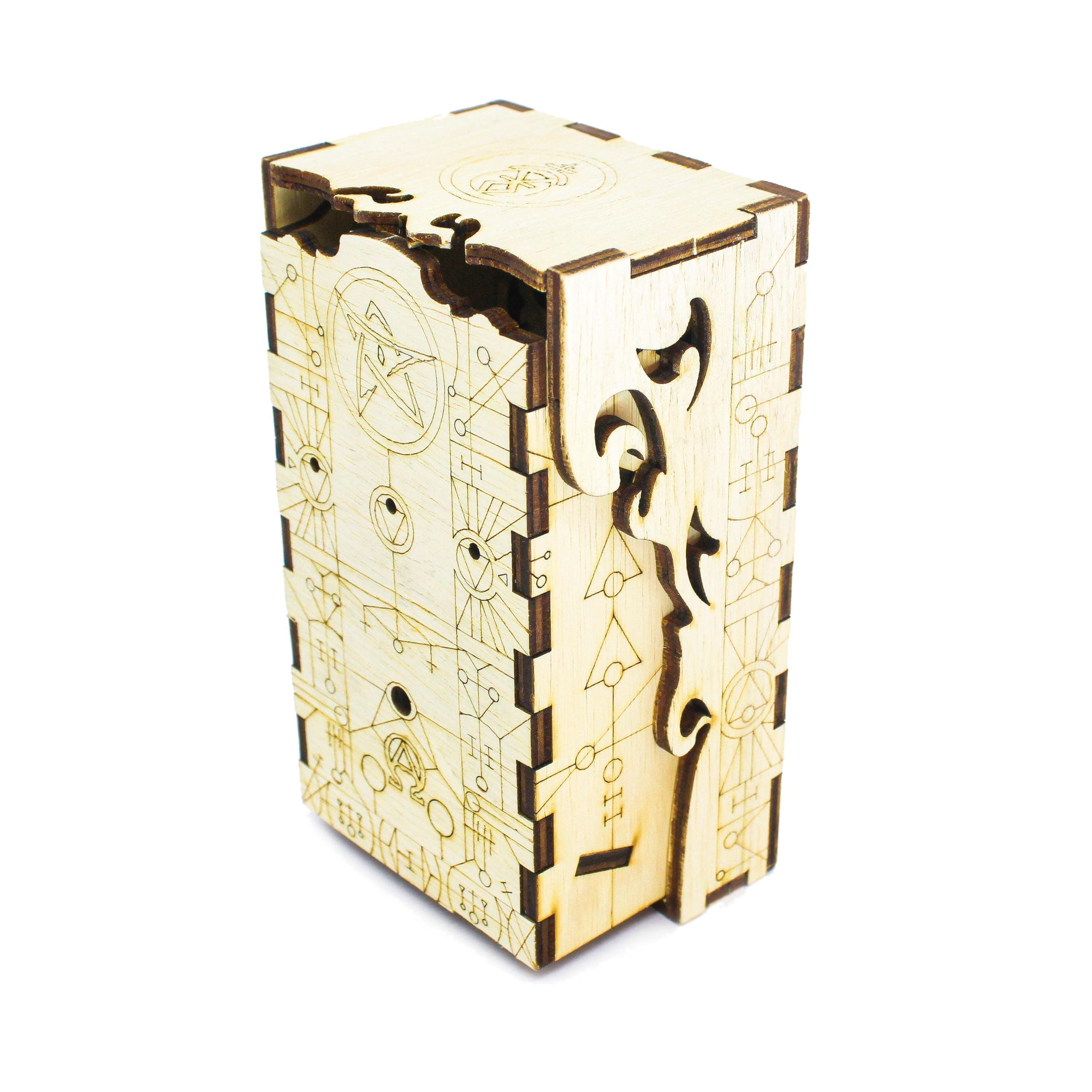 Cthulhu Dice Tower and Tray | Laser-Engraved (Wood) | Arkham Horror DnD RPG Accessory | Gaming gift Supporting Image 4